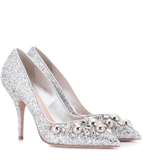 miu miu glitterschuhe|where to buy miu michu.